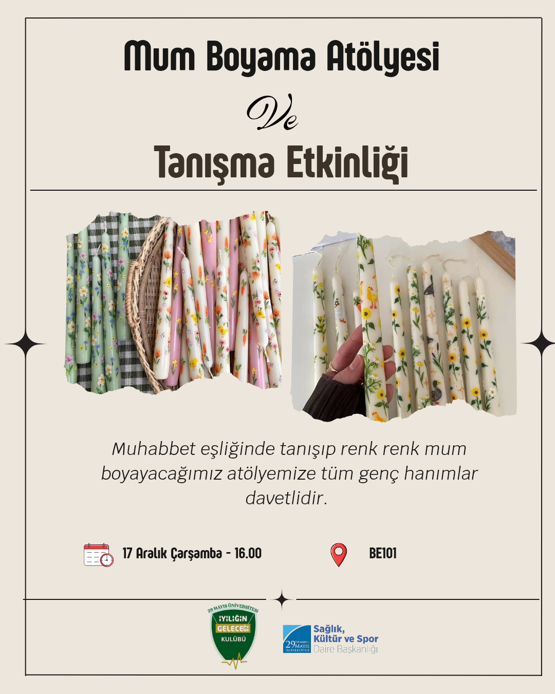 Mum Boyama Etkinliği