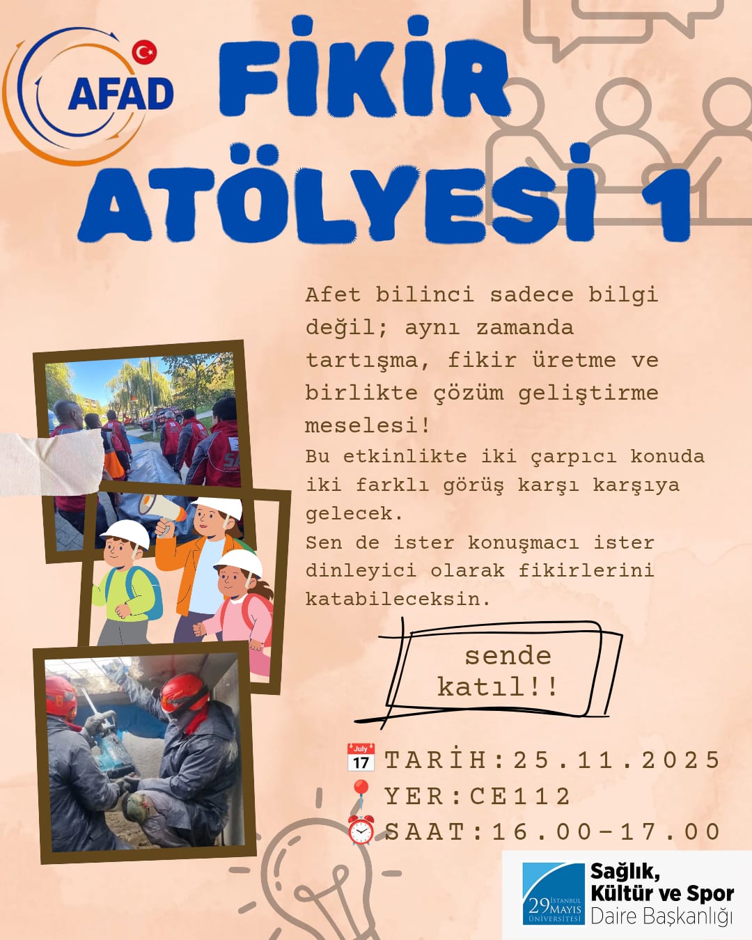 Afet Bilinci Fikir Atölyesi - 1